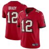 Men's Tampa Bay Buccaneers #12 Tom Brady 2020 Red Vapor Untouchable Limited Stitched NFL Jersey - Custom Name