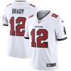 Men's Tampa Bay Buccaneers #12 Tom Brady 2020 White Vapor Untouchable Limited Stitched NFL Jersey - Custom Name