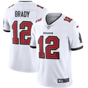 Men's Tampa Bay Buccaneers #12 Tom Brady 2020 White Vapor Untouchable Limited Stitched NFL Jersey - Custom Name