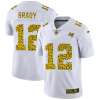 Men's Tampa Bay Buccaneers #12 Tom Brady White NFL 2020 Leopard Print Fashion Limited Stitched Jersey - Custom Name