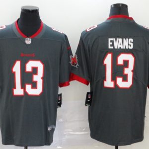 Men's Tampa Bay Buccaneers #13 Mike Evans 2020 Grey Vapor Untouchable Limited Stitched NFL Jersey - Custom Name
