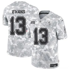Men's Tampa Bay Buccaneers #13 Mike Evans 2024 F.U.S.E Arctic Camo Salute to Service Limited Stitched Football Jersey - Custom Name