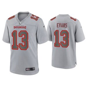 Men's Tampa Bay Buccaneers #13 Mike Evans Grey Atmosphere Fashion Stitched Game Jersey - Custom Name