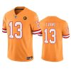 Men's Tampa Bay Buccaneers #13 Mike Evans Orange 2023 F.U.S.E. With John Madden Patch Vapor Limited Stitched Football Jersey - Custom Name