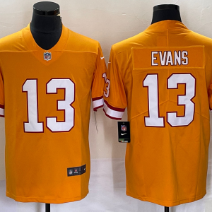 Men's Tampa Bay Buccaneers #13 Mike Evans Orange Vapor Untouchable Limited Stitched Jersey - Custom Name