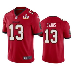 Men's Tampa Bay Buccaneers #13 Mike Evans Red NFL 2021 Super Bowl LV Limited Stitched Jersey - Custom Name