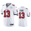 Men's Tampa Bay Buccaneers #13 Mike Evans White NFL 2021 Super Bowl LV Limited Stitched Jersey - Custom Name