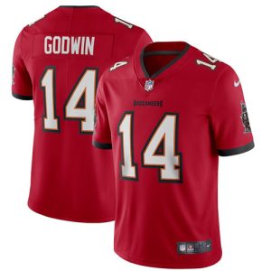 Men's Tampa Bay Buccaneers #14 Chris Godwin 2020 Red Vapor Untouchable Limited Stitched NFL - Custom Name