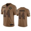 Men's Tampa Bay Buccaneers #14 Chris Godwin 2023 Brown Salute To Service Limited Stitched Jersey - Custom Name