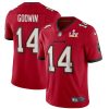 Men's Tampa Bay Buccaneers #14 Chris Godwin Red NFL 2021 Super Bowl LV Limited Stitched Jersey - Custom Name