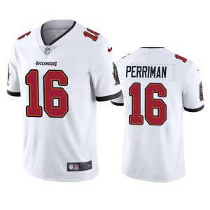 Men's Tampa Bay Buccaneers #16 Breshad Perriman White Vapor Untouchable Limited Stitched Jersey - Custom Name