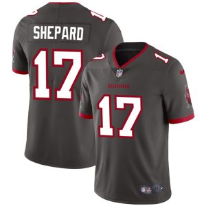 Men's Tampa Bay Buccaneers #17 Sterling Shepard Grey Vapor Limited Stitched Jersey - Custom Name
