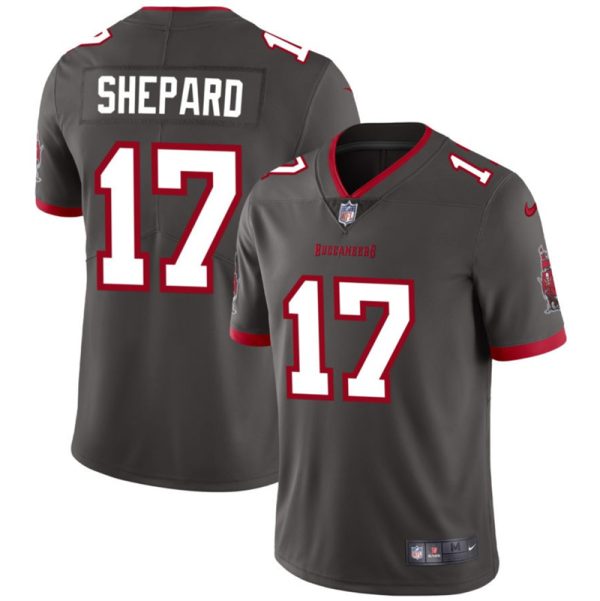 Men's Tampa Bay Buccaneers #17 Sterling Shepard Grey Vapor Limited Stitched Jersey - Custom Name