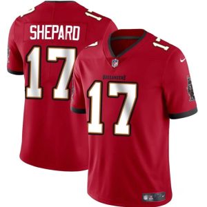 Men's Tampa Bay Buccaneers #17 Sterling Shepard Red Vapor Limited Stitched Jersey - Custom Name