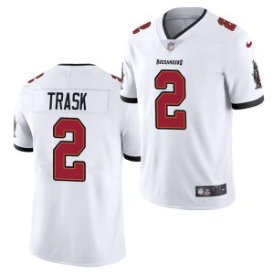 Men's Tampa Bay Buccaneers #2 Kyle Trask 2021 Draft White NFL Vapor Untouchable Limited Stitched Jersey - Custom Name