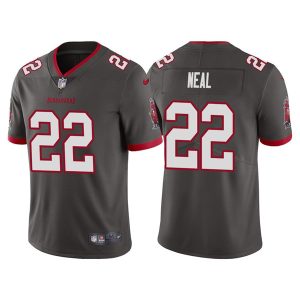 Men's Tampa Bay Buccaneers #22 Keanu Neal Grey Vapor Untouchable Limited Stitched Jersey - Custom Name