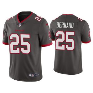 Men's Tampa Bay Buccaneers #25 Giovani Bernard Gray Vapor Untouchable Limited Stitched Jersey - Custom Name