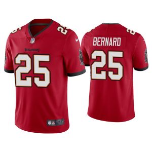 Men's Tampa Bay Buccaneers #25 Giovani Bernard Red Vapor Untouchable Limited Stitched Jersey - Custom Name
