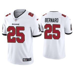 Men's Tampa Bay Buccaneers #25 Giovani Bernard White Vapor Untouchable Limited Stitched Jersey - Custom Name