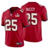 Men's Tampa Bay Buccaneers #25 LeSean McCoy Red NFL 2021 Super Bowl LV Limited Stitched Jersey - Custom Name