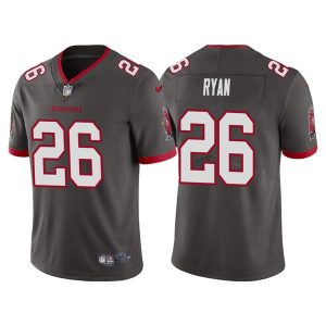 Men's Tampa Bay Buccaneers #26 Logan Ryan Grey Vapor Untouchable Limited Stitched Jersey - Custom Name