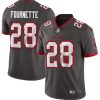 Men's Tampa Bay Buccaneers #28 Leonard Fournette Grey NFL Vapor Untouchable Limited Stitched Jersey - Custom Name