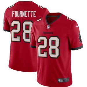 Men's Tampa Bay Buccaneers #28 Leonard Fournette Red NFL Vapor Untouchable Limited Stitched Jersey - Custom Name