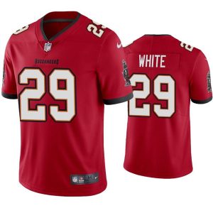 Men's Tampa Bay Buccaneers #29 Rachaad White Red Vapor Untouchable Limited Stitched Jersey - Custom Name