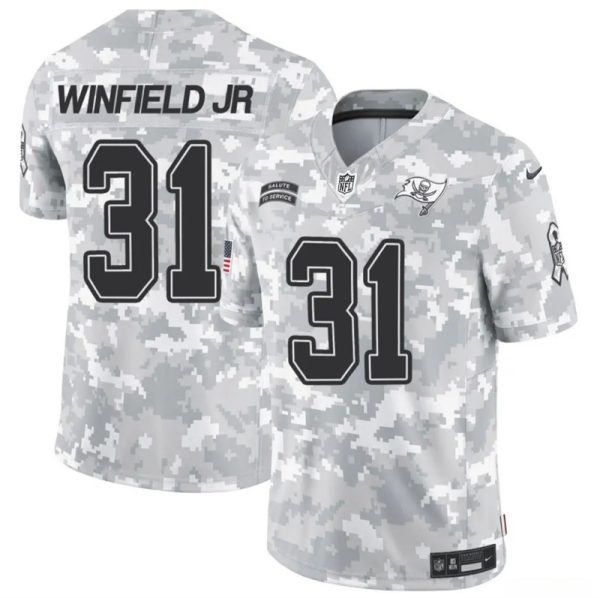 Men's Tampa Bay Buccaneers #31 Antoine Winfield Jr. 2024 F.U.S.E Arctic Camo Salute to Service Limited Stitched Football Jersey - Custom Name