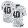 Men's Tampa Bay Buccaneers #40 Mike Alstott 2024 F.U.S.E Arctic Camo Salute to Service Limited Stitched Football Jersey - Custom Name