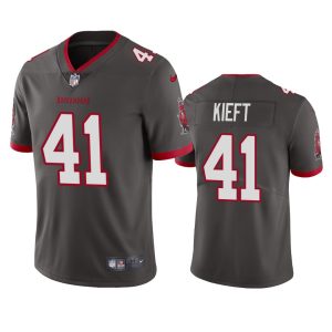 Men's Tampa Bay Buccaneers #41 Ko Kieft Grey Vapor Untouchable Limited Stitched Jersey - Custom Name