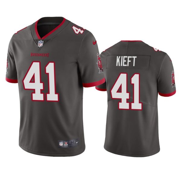 Men's Tampa Bay Buccaneers #41 Ko Kieft Grey Vapor Untouchable Limited Stitched Jersey - Custom Name