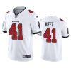Men's Tampa Bay Buccaneers #41 Ko Kieft White Vapor Untouchable Limited Stitched Jersey - Custom Name