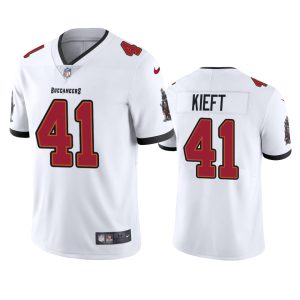 Men's Tampa Bay Buccaneers #41 Ko Kieft White Vapor Untouchable Limited Stitched Jersey - Custom Name