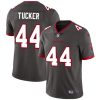 Men's Tampa Bay Buccaneers #44 Sean Tucker Grey Vapor Limited Stitched Jersey - Custom Name