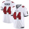Men's Tampa Bay Buccaneers #44 Sean Tucker White Vapor Limited Stitched Jersey - Custom Name