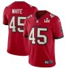 Men's Tampa Bay Buccaneers #45 Devin White Red NFL 2021 Super Bowl LV Limited Stitched Jersey - Custom Name