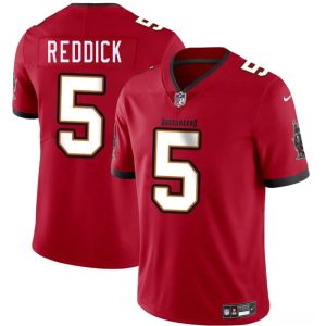 Men's Tampa Bay Buccaneers #5 Haason Reddick Red Vapor Limited Stitched Jersey - Custom Name