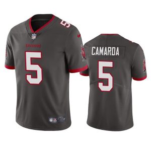 Men's Tampa Bay Buccaneers #5 Jake Camarda Grey Vapor Untouchable Limited Stitched Jersey - Custom Name
