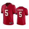 Men's Tampa Bay Buccaneers #5 Jake Camarda Red Vapor Untouchable Limited Stitched Jersey - Custom Name