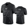 Men's Tampa Bay Buccaneers #50 Vita Vea Black Reflective Limited Stitched Jersey - Custom Name