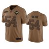 Men's Tampa Bay Buccaneers #54 Lavonte David 2023 Brown Salute To Service Limited Stitched Jersey - Custom Name