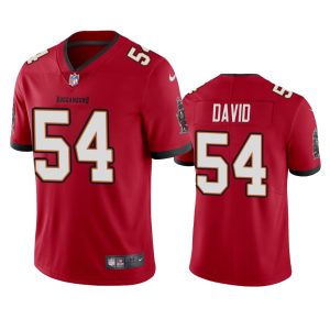 Men's Tampa Bay Buccaneers #54 Lavonte David New Red Vapor Untouchable Limited Stitched NFL Jersey - Custom Name