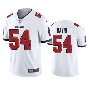 Men's Tampa Bay Buccaneers #54 Lavonte David New White Vapor Untouchable Limited Stitched NFL Jersey - Custom Name