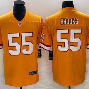 Men's Tampa Bay Buccaneers #55 Derrick Brooks Orange Vapor Untouchable Limited Stitched Jersey - Custom Name