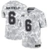 Men's Tampa Bay Buccaneers #6 Baker Mayfield 2024 F.U.S.E Arctic Camo Salute to Service Limited Stitched Football Jersey - Custom Name