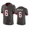 Men's Tampa Bay Buccaneers #6 Baker Mayfield Grey Vapor Untouchable Limited Stitched Jersey - Custom Name