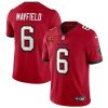 Men's Tampa Bay Buccaneers #6 Baker Mayfield Red 2024 With 4-Star C Patch Vapor Untouchable Limited Stitched Jersey - Custom Name