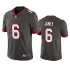 Men's Tampa Bay Buccaneers #6 Julio Jones Grey Vapor Untouchable Limited Stitched Jersey - Custom Name