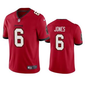 Men's Tampa Bay Buccaneers #6 Julio Jones Red Vapor Untouchable Limited Stitched Jersey - Custom Name